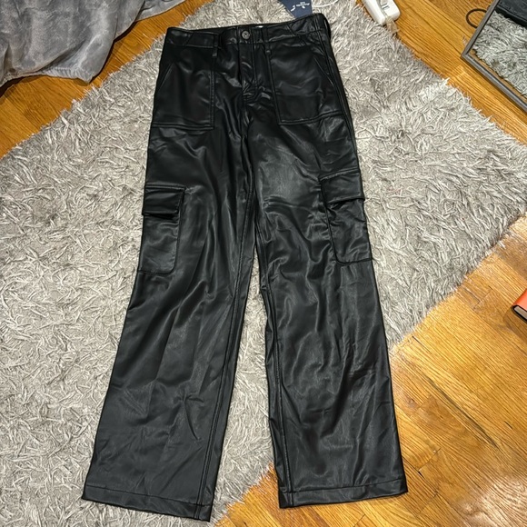 ABERCROMBIE KIDS NWT 15/16 LEATHER PANTS - Picture 1 of 3